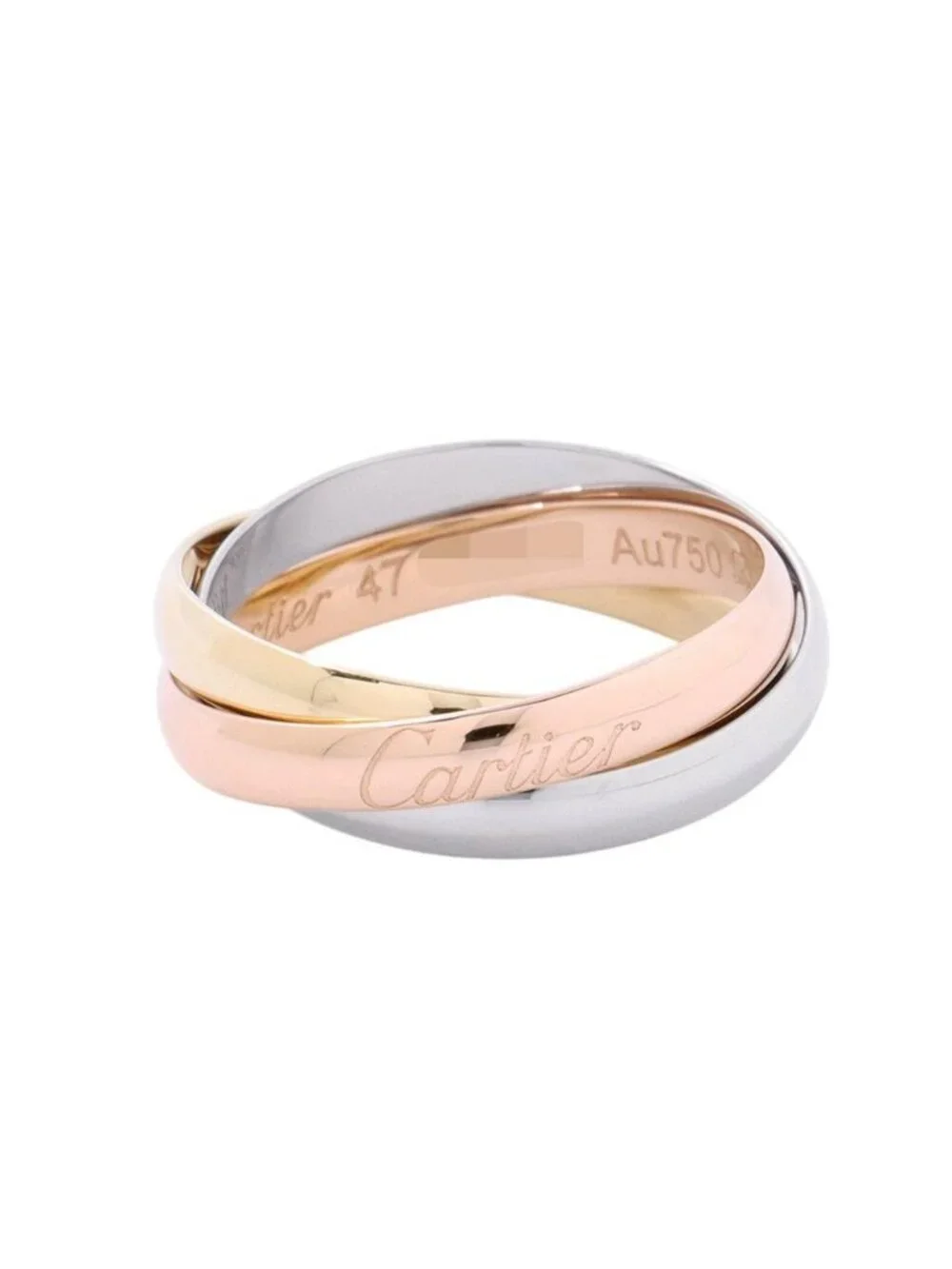 Cartier Ring Trinity 18k Pink Gold 18k Yellow 18k White Small